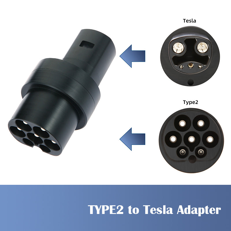 Type 2 To TESLA EV Charger Adaptor 16A / 32A Electric Vehicle Charging Connector