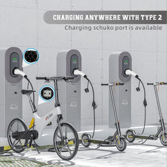 Adapter Type 2 to Schuko Electric Car Charger Plug, 16 A, 0.5/4 m. Easy Charging on Charging Stations / Wall Boxes,Use of 230 V Chargers for E-Bike, E-Scooter, Motorcycle,IP55