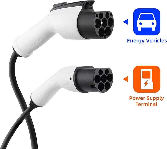 Kabel ładujący Coolladen typu 2, 7~22KW 5M kabel ładujący samochód elektryczny typu 2 do samochodu elektrycznego EV/PHEV, kabel ładujący typu 2 do GBT