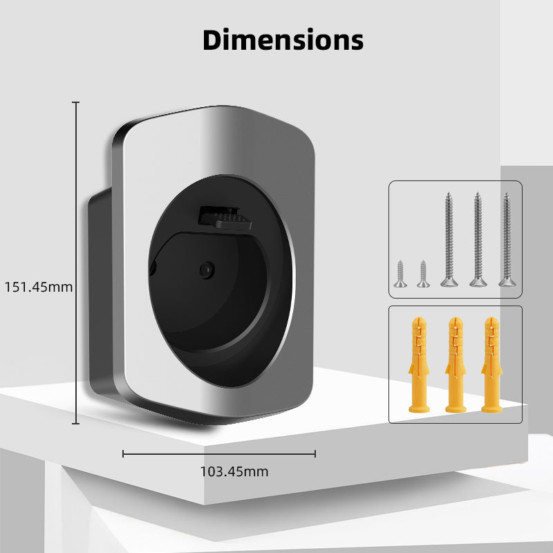 Uchwyt ładowarki EV do ładowarki typu 2 wykonany z wytrzymały materiał elektryczny uchwyt na ścianę samochodu Uchwyt na kabel do ładowania na każdą pogodę Akcesoria do stacji ładowania pojazdów elektrycznych